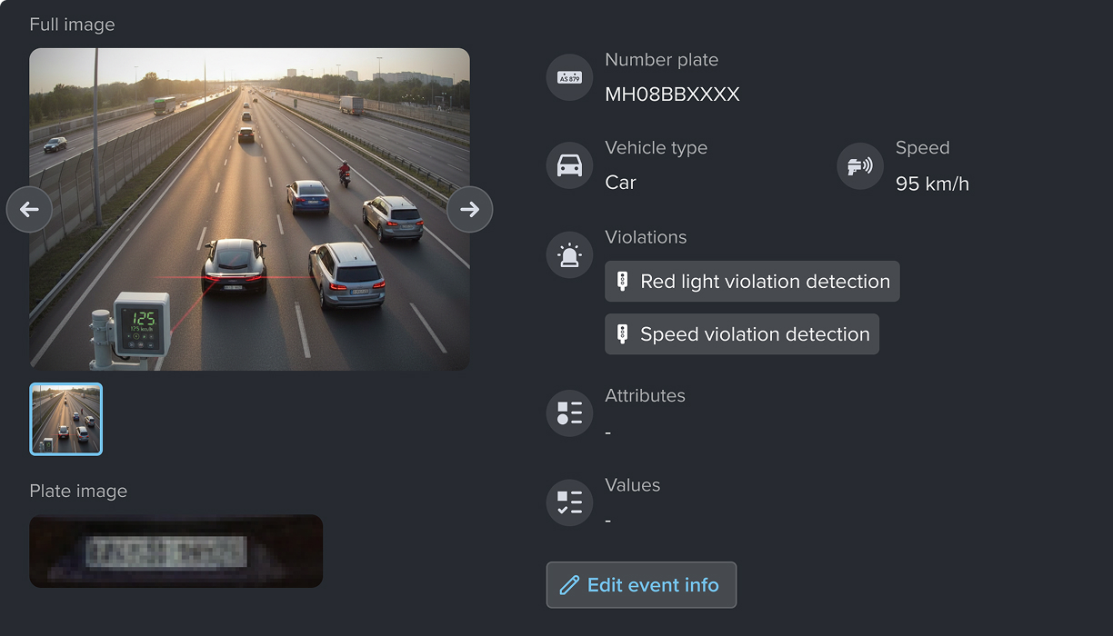 Speed violation detection