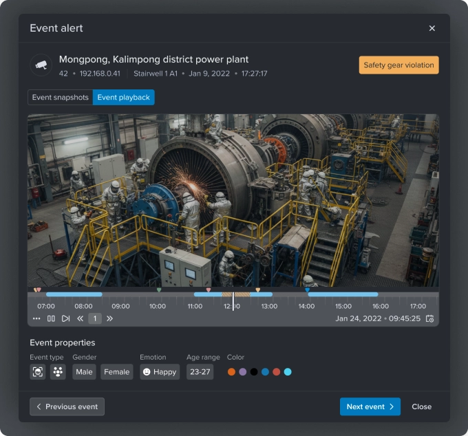 Instant alerts & playback