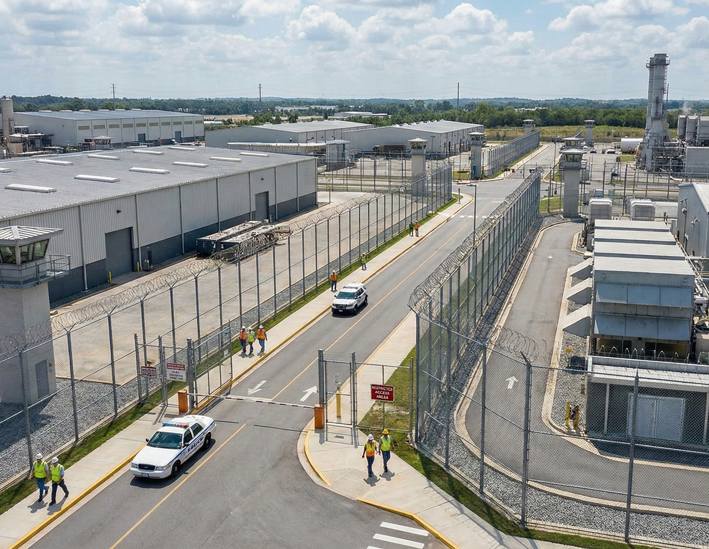 Secure industrial zones